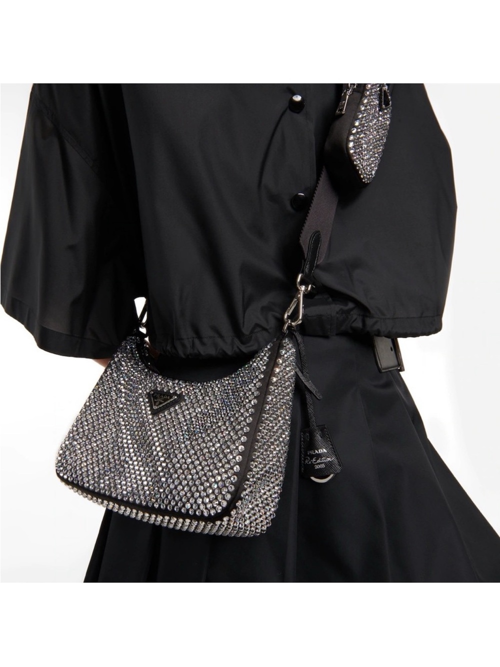 ** sold** Prada Reedition Crystal Crossbody Handbag - Picture 7 of 7